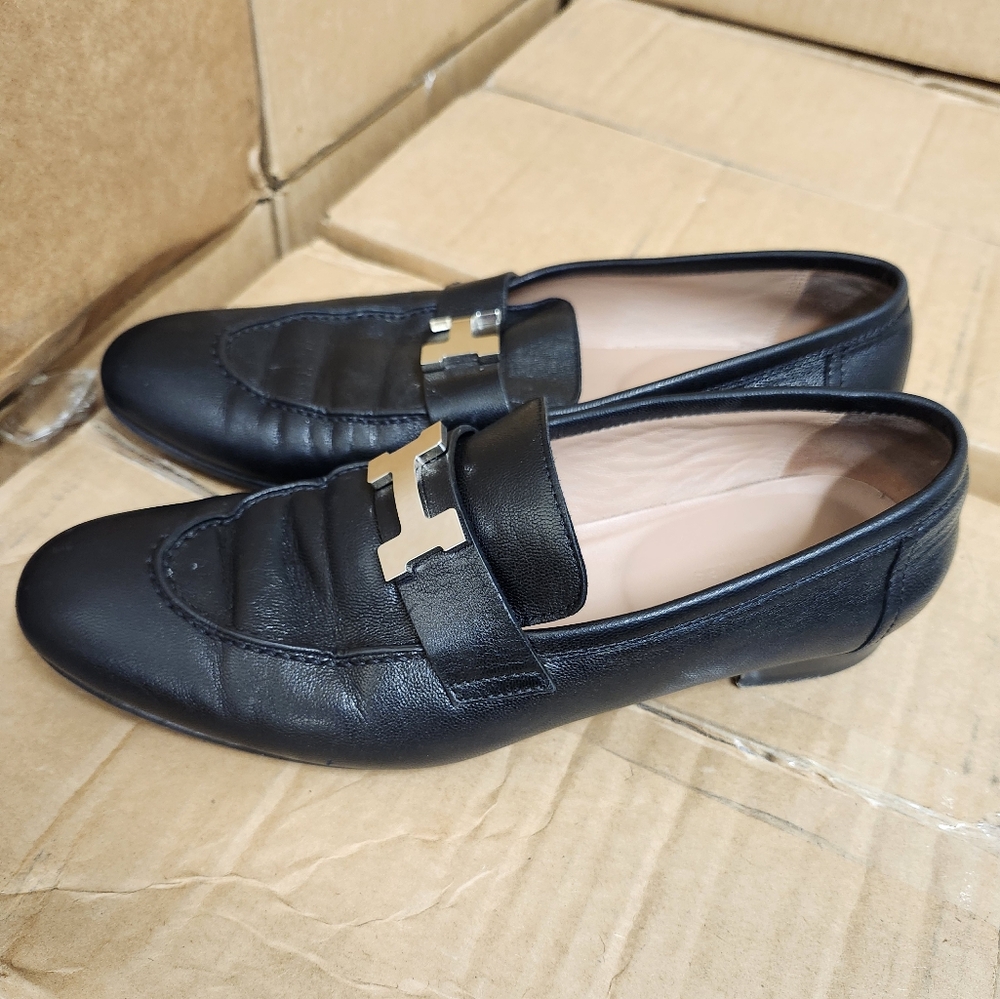 Hermes Black Loafers